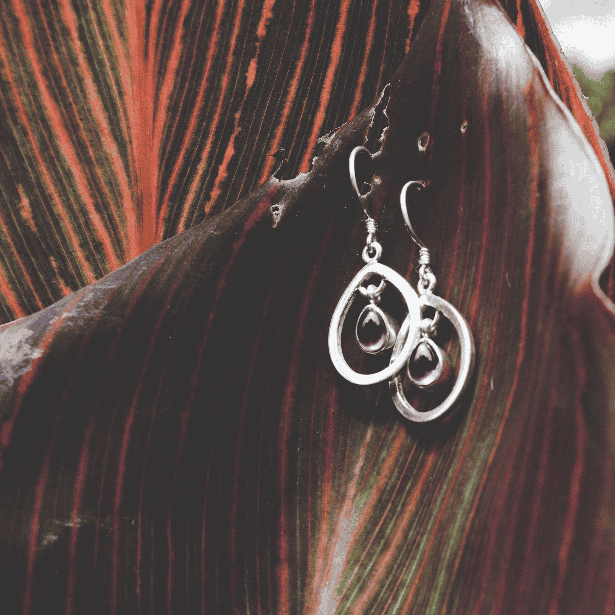 Sarara - Raindrop Earrings with Amethyst Stone