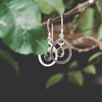 Sarara - Raindrop Earrings with Amethyst Stone