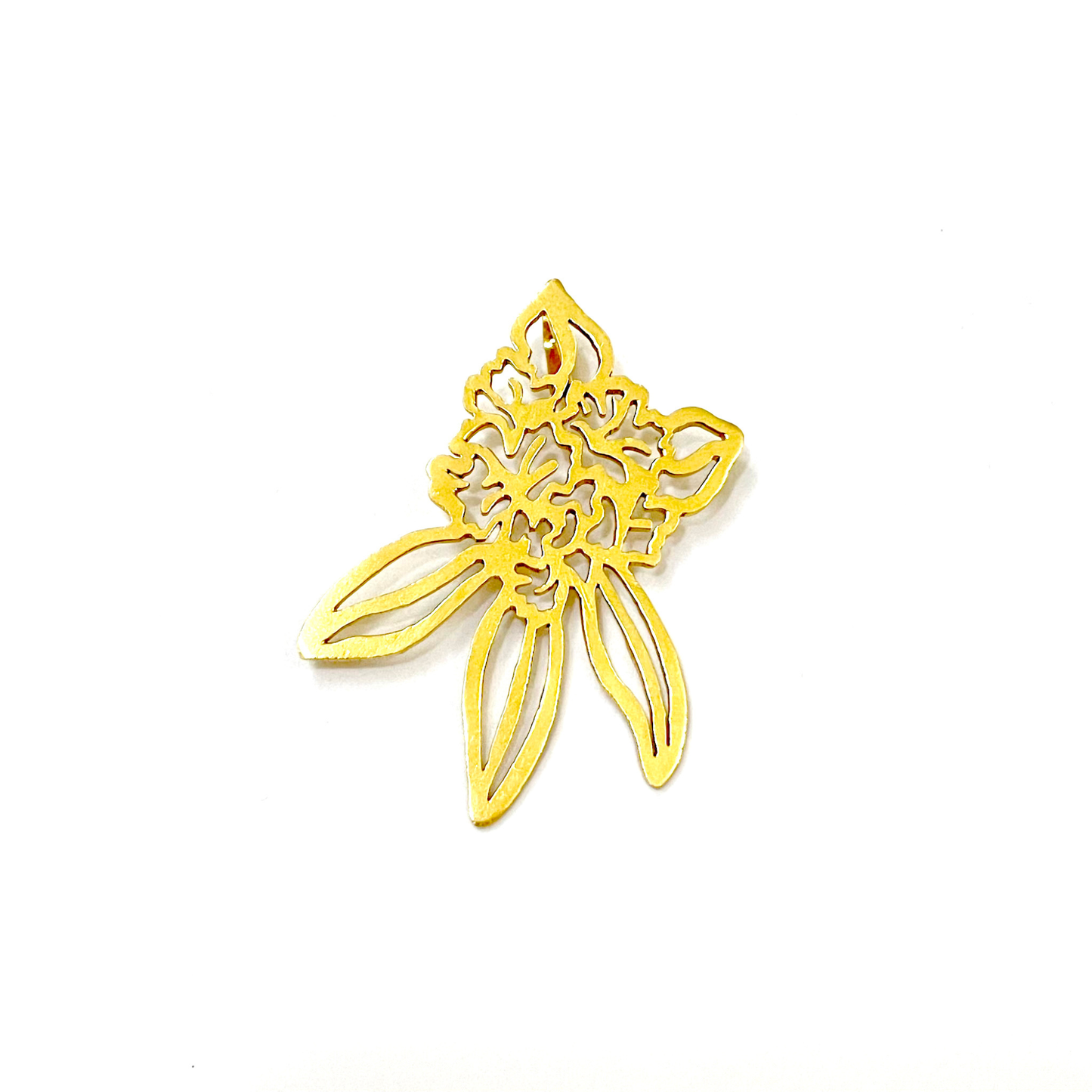 Gurans Rhododendron Gold-Plated Pendant & Earrings