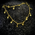 Hand-Beaten Gold Plated Brass Medallion Necklace