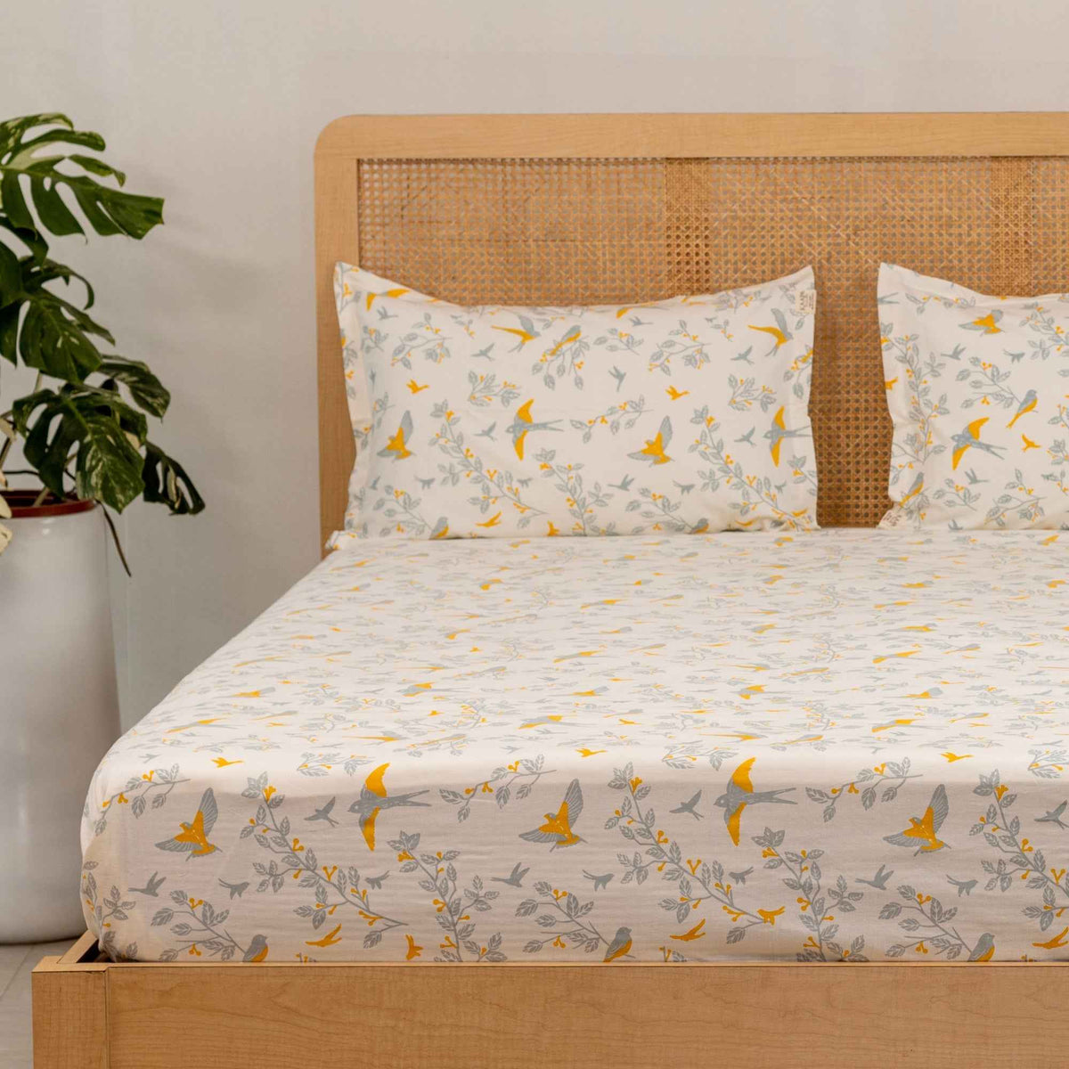 Udaan - Birds and Branches Cotton Bedding Set
