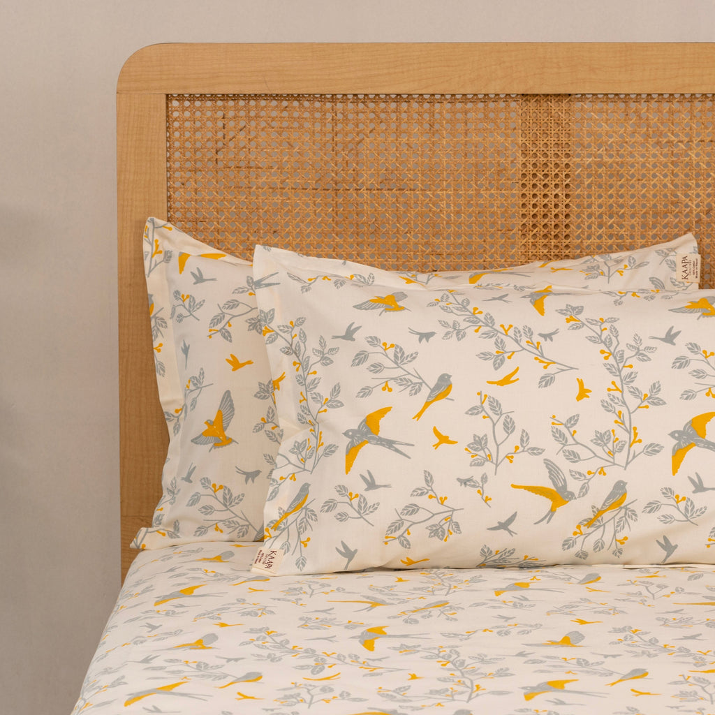 Udaan - Birds and Branches Cotton Bedding Set