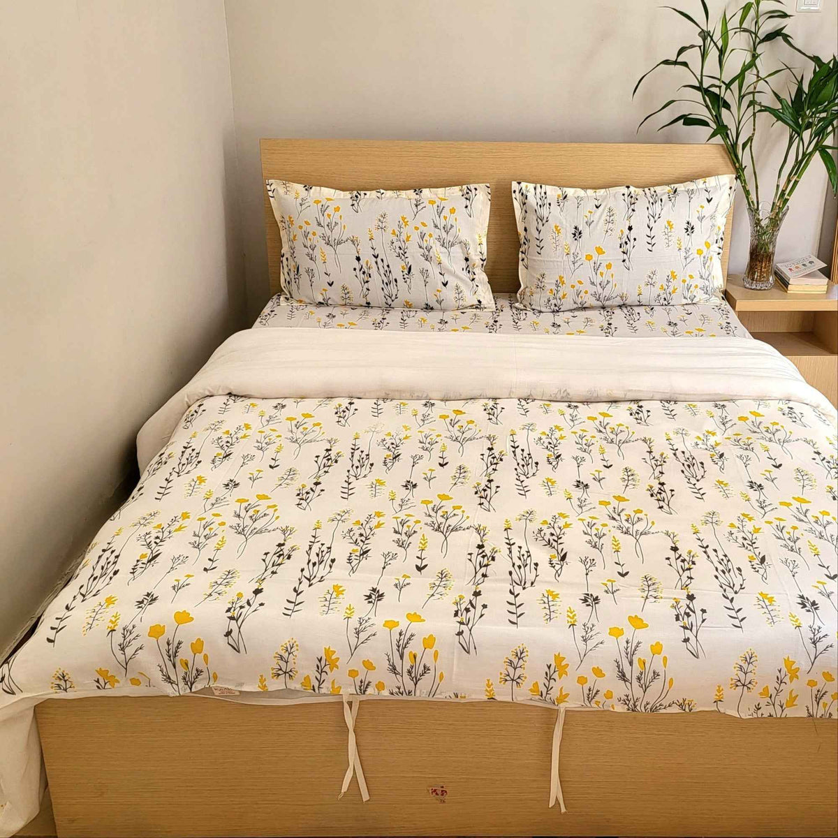 Basanti - Blooming Spring Cotton Bedsheet Set