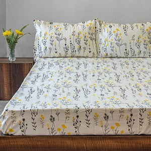 Basanti - Blooming Spring Cotton Bedsheet Set