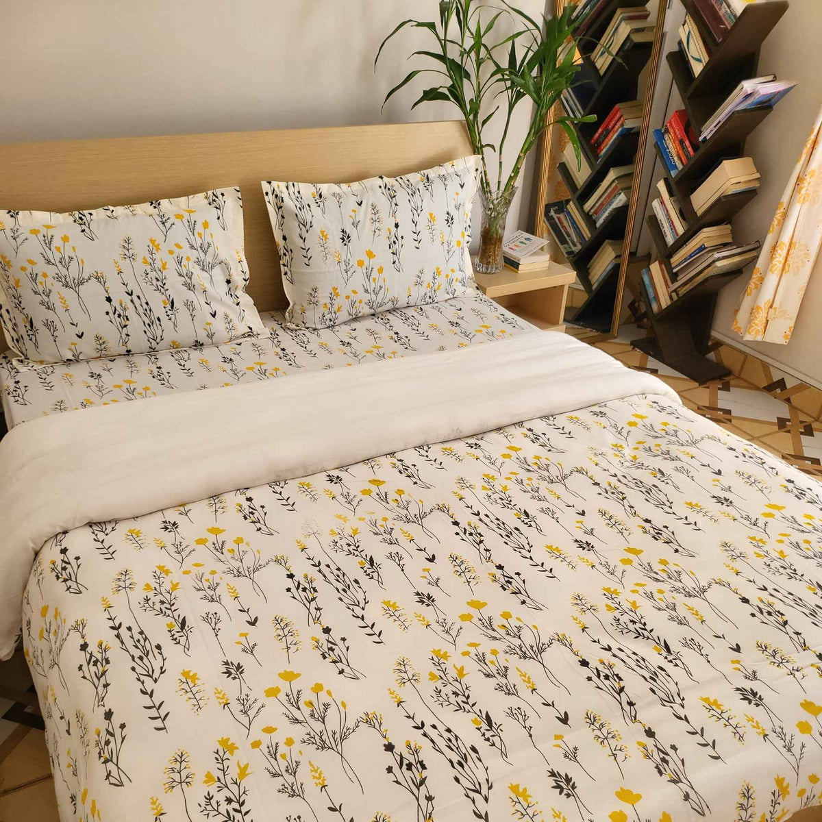 Basanti - Blooming Spring Cotton Bedsheet Set