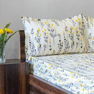 Basanti - Blooming Spring Cotton Bedsheet Set