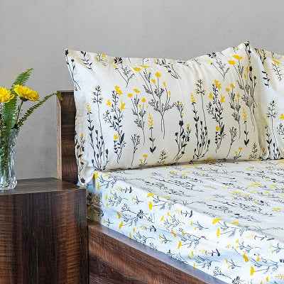 Basanti - Blooming Spring Cotton Bedsheet Set