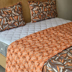 KAAPA_HOUSE_OF_HIMALAYAS_100_COTTON_BROWN_ORANGE_LEAVES_PATTERN_QUILTED_SET_Quilt_bed_set_04
