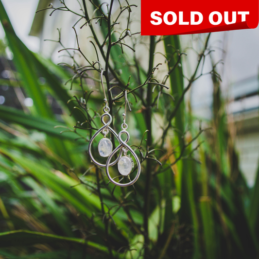 Ananta - Ever flowing, ever becoming - Earrings - sterling silver by abha co- handmade in nepal house of himalayas