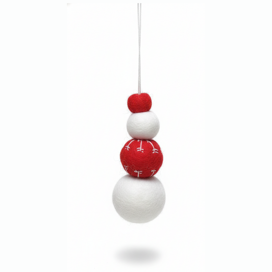 Joyful Felt Stocking & Snowflake Tree Ornaments