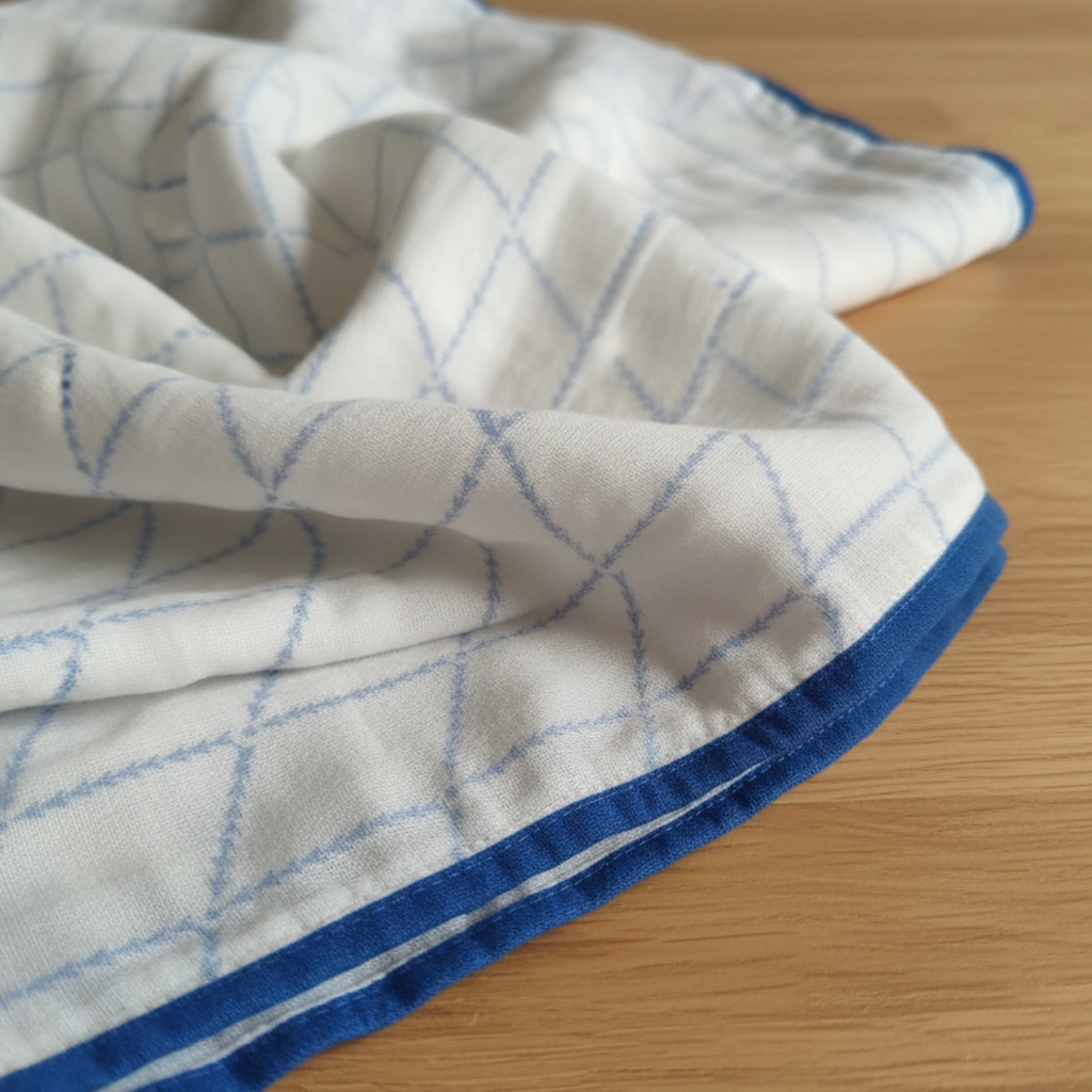Handmade Malmal/Mulmul/Muslin Cotton Summer Blanket (90 inches X 80 inches)