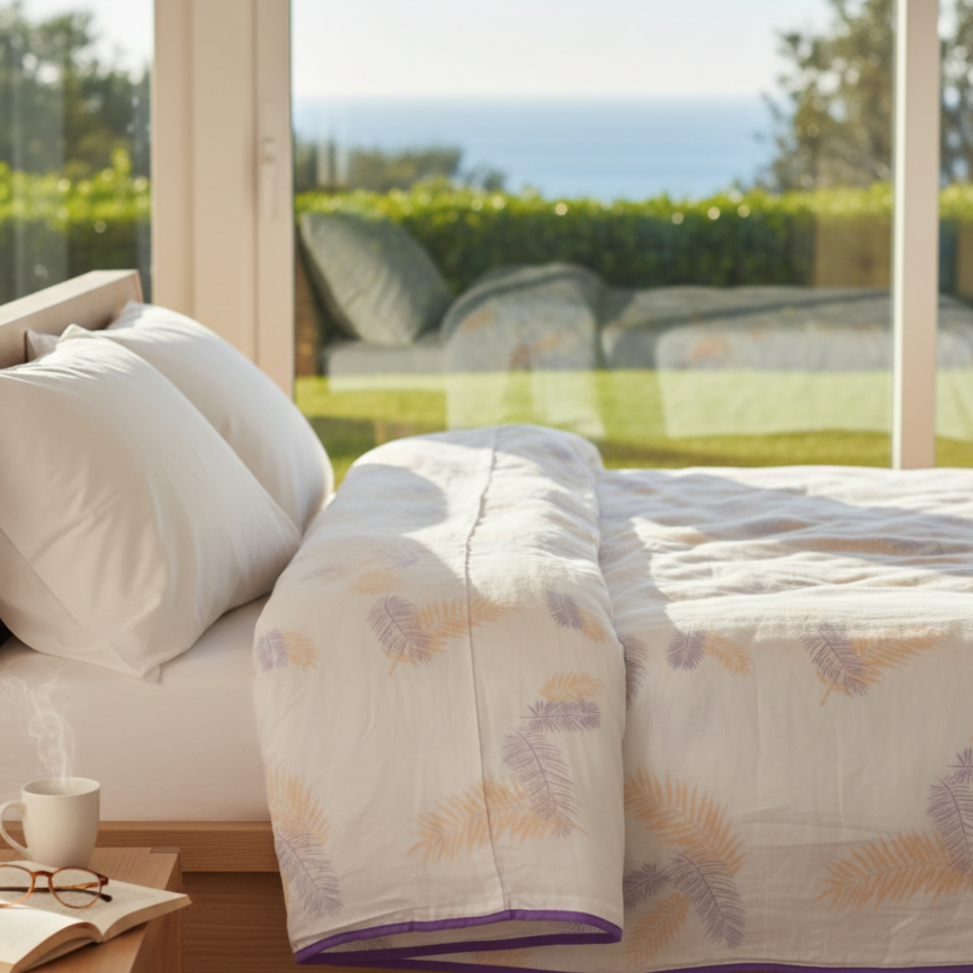 Handmade Malmal/Mulmul/Muslin Cotton Summer Blanket (90 inches X 80 inches)