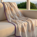 Handmade Malmal/Mulmul/Muslin Cotton Summer Blanket (90 inches X 80 inches)
