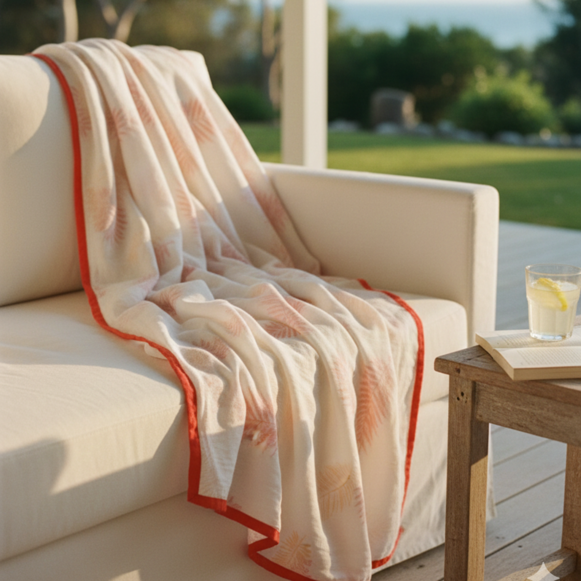 Handmade Malmal/Mulmul/Muslin Cotton Throw (80 inches X 60 inches)