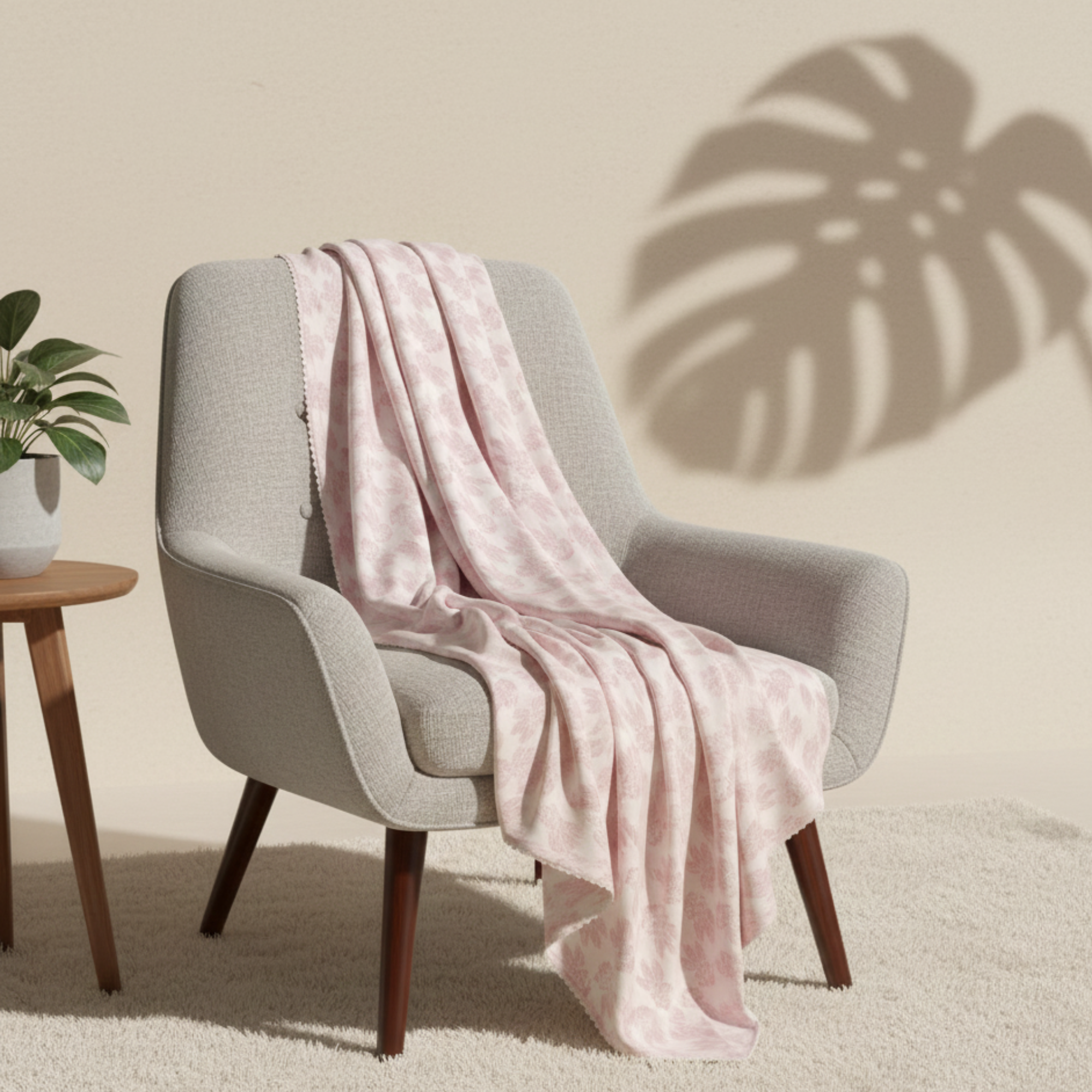 Handmade Malmal/Mulmul/Muslin Cotton Throw (80 inches X 60 inches)