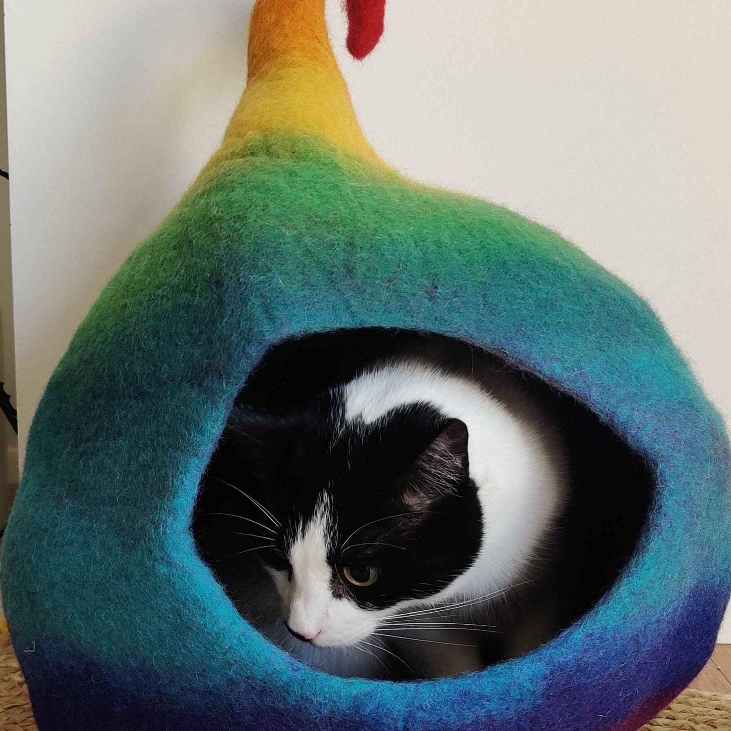 Handmade Felt Cat Cave
