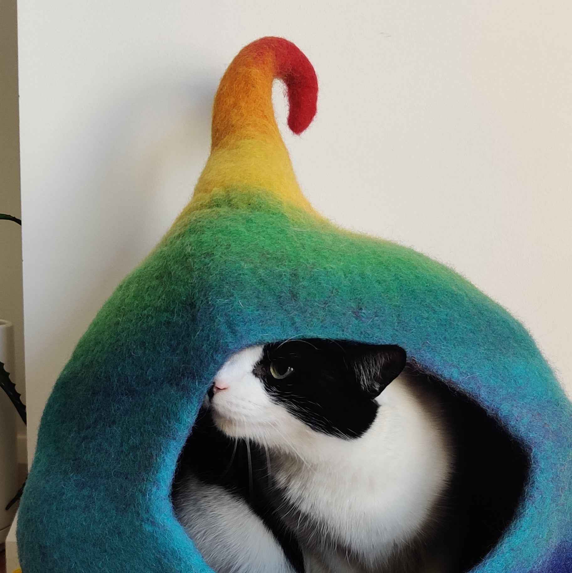 Handmade Felt Cat Cave