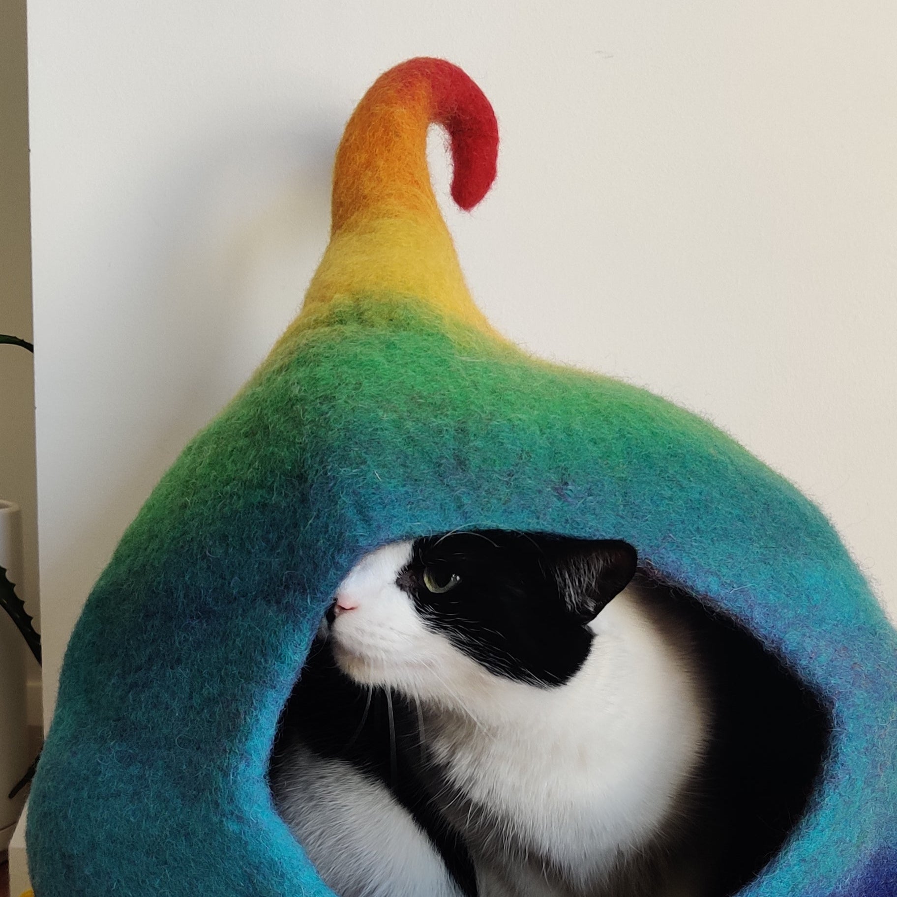 Handmade Felt Cat Cave