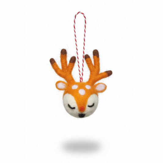 Handmade Felt Animal Ornaments | Lady Yak Ethical Christmas Decor