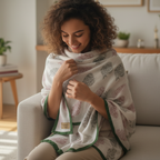 Handwoven Himalayan Malmal Shawls (Short: 70 inches x 35 inches)