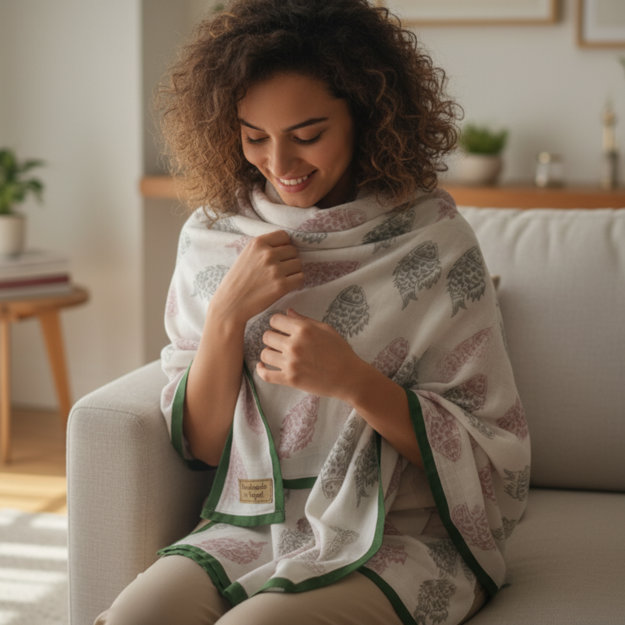 Handwoven Himalayan Malmal Shawls (Long: 80 inches X 40 inches)