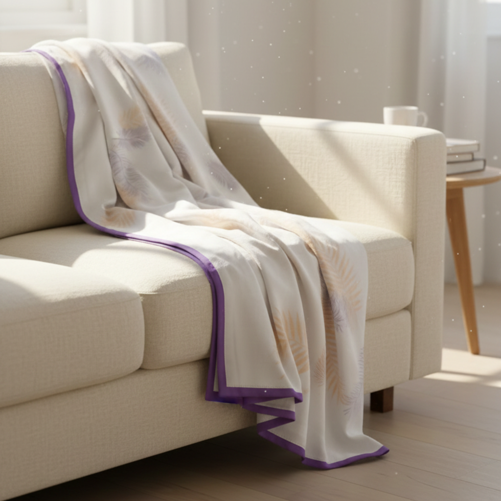 Handmade Malmal/Mulmul/Muslin Cotton Summer Blanket (90 inches X 80 inches)