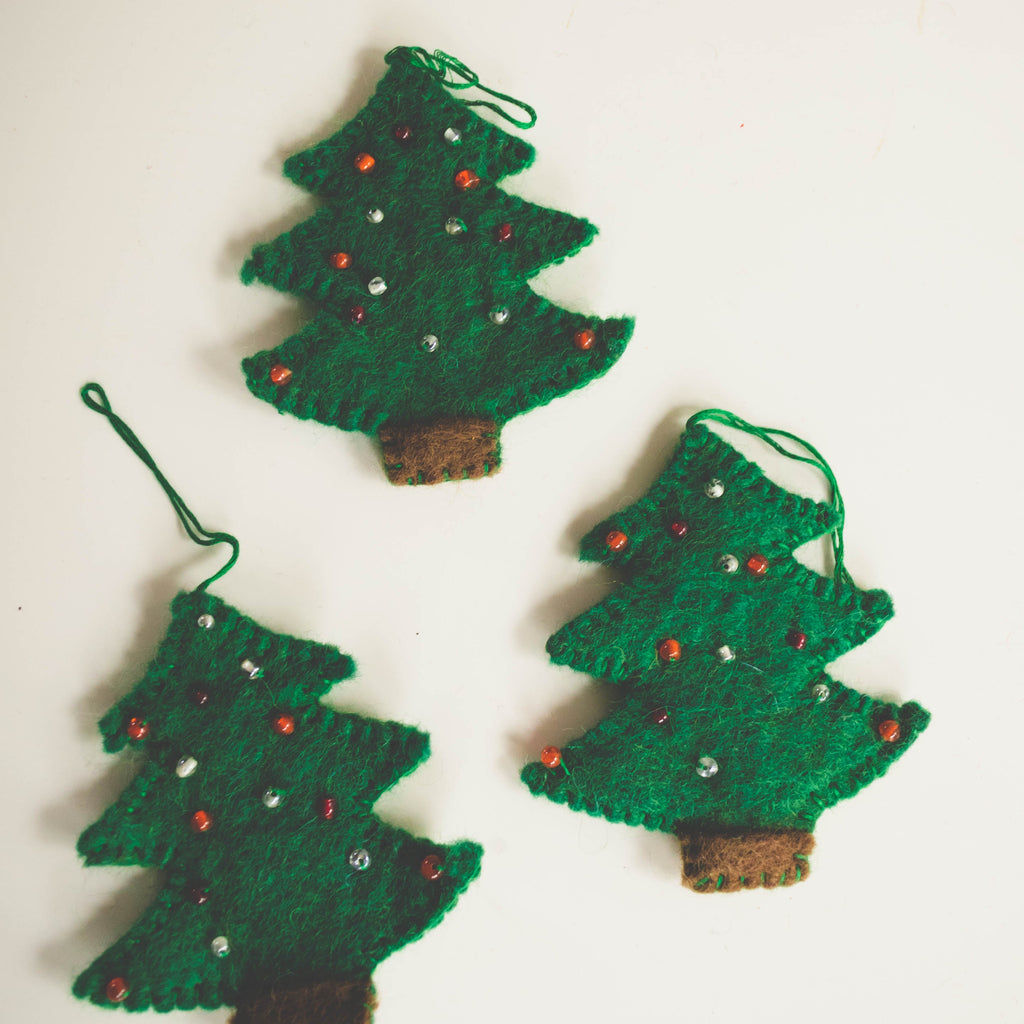 Felt Christmas Tree Ornaments