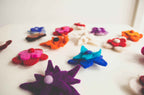 Felt Flower Pins - Assorted colours x 2
